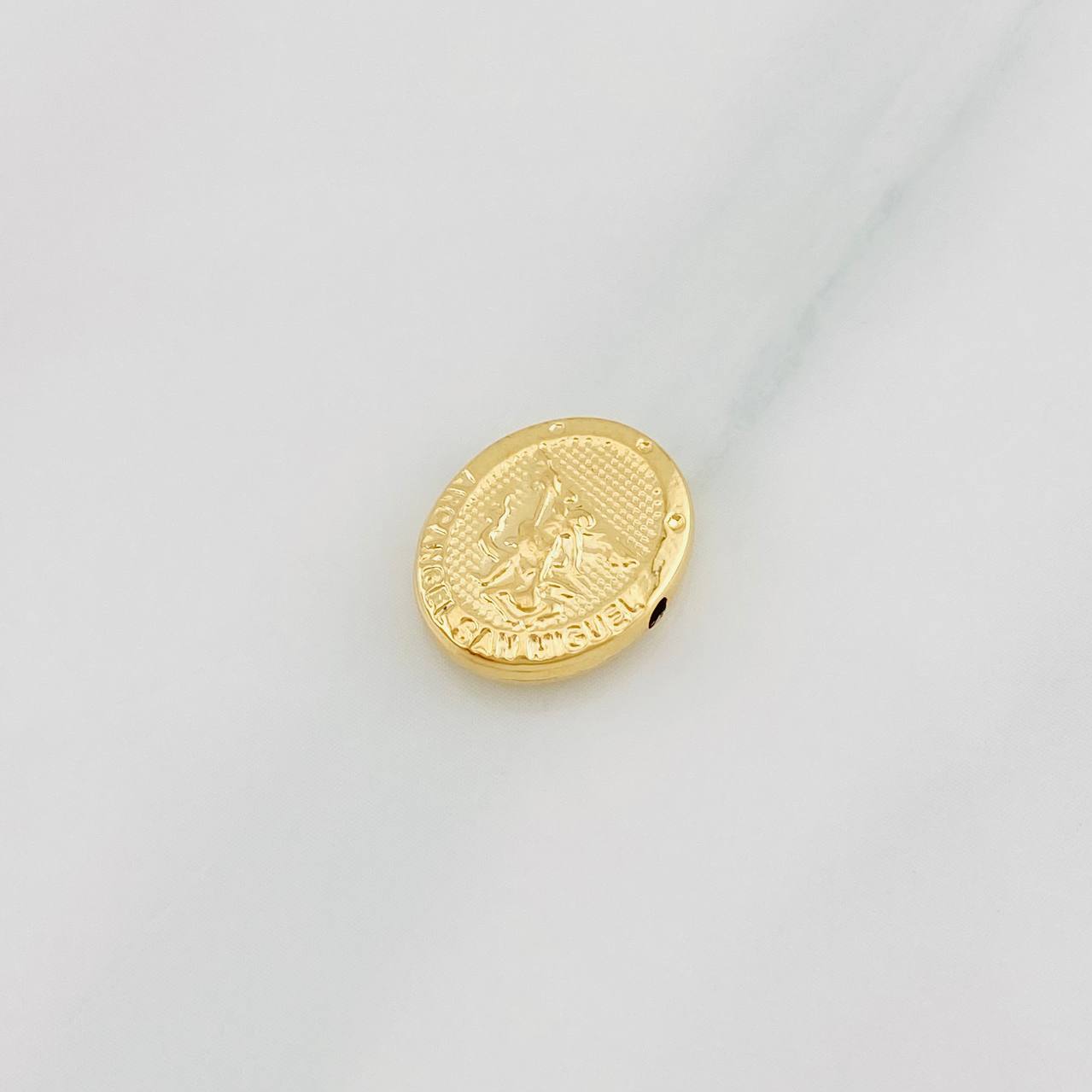 Charm Saint Michael Archangel 0.6g / 1/2 in Yellow Gold 18K