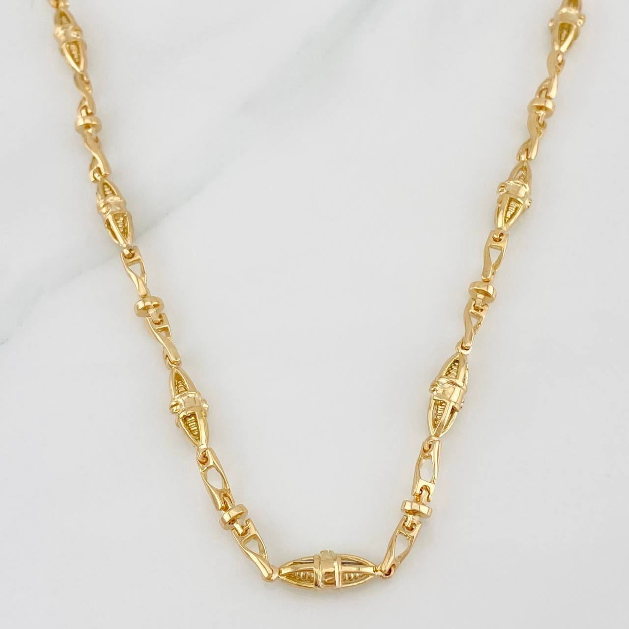 Cadena Rustica Dubai 37.25g / 24 in / 3.65mm Oro Amarillo 18K