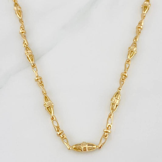 Cadena Rustica Dubai 37.25g / 24 in / 3.65mm Oro Amarillo 18K