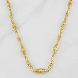 Cadena Rustica Dubái 37.6g / 24 in / 4mm Oro Amarillo 18K