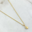Set Cadena Lazo 1gr / 50cm / 1.2mm + Dije Virgen Guadalupe 0.35gr / 1.5cm / 1.35gr Oro Amarillo 18K (Oferta) ©