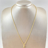 Set Cadena Lazo 0.95gr / 45cm / 1.2mm + Dije Virgen Guadalupe 0.35gr / 1.5cm / 1.3gr Oro Amarillo 18K (Oferta) ©