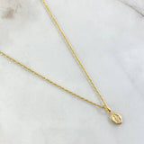 Set Rope Chain 0.95gr / 19.7in / 1.2mm + Pendant Miraculous Virgin 0.4gr / 0.6in / 1.35gr 18K Yellow Gold (Offer)
