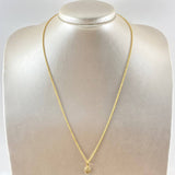 Set Rope Chain 0.95gr / 19.7in / 1.2mm + Pendant Miraculous Virgin 0.4gr / 0.6in / 1.35gr 18K Yellow Gold (Offer)