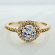 Halo Churumbela Ring 2.05gr / T7 / 18K Yellow Gold &