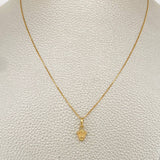 Set Cadena y Dije Veneciana + Corona Rx 1.25gr / 0.55mm Oro Amarillo 18K &