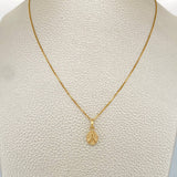 Set Cadena y Dije Veneciana + Jesus Misericordia 2.1gr / 0.6mm Oro Amarillo 18K &