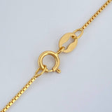 Venetian Chain and Pendant Set + Tres Gracias 1.45gr / 0.5mm Yellow Gold 18K &