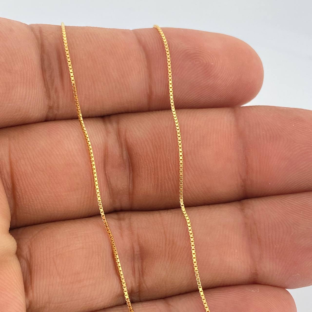 Venetian Chain and Pendant Set + Tres Gracias 1.45gr / 0.5mm Yellow Gold 18K &