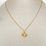 Venetian Chain and Pendant Set + Tres Gracias 1.45gr / 0.5mm Yellow Gold 18K &