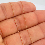 Set Cadena y Dije Veneciana + Cruz 2gr / 0.65mm Oro Rosa 18K &