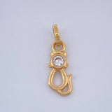 Dije Gato 0.7gr / 3/4 in / Oro Amarillo 18K &