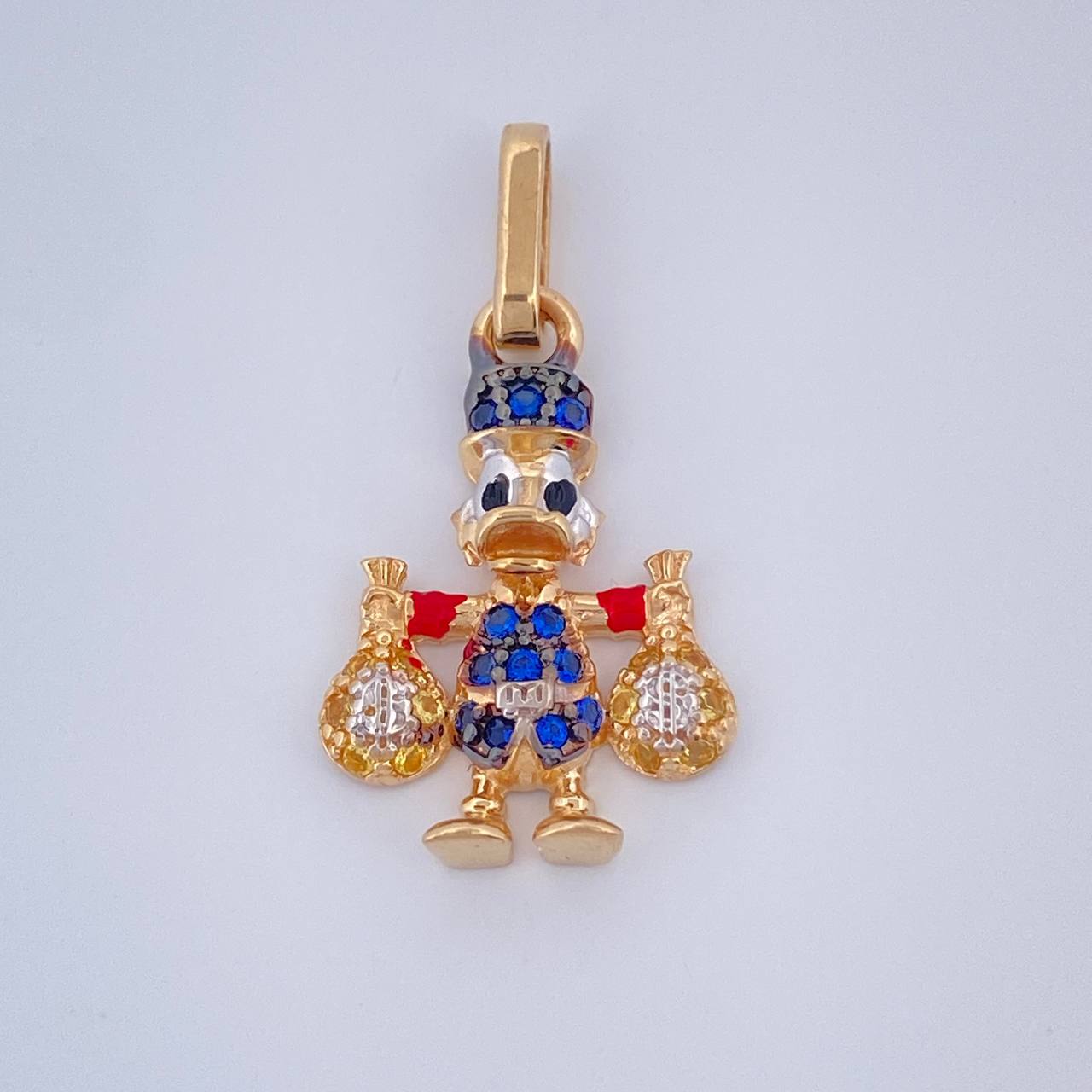 Money Bag Duck Pendant 1.45gr / 0.8in / 18K Gold