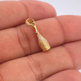 Pendant Bottle 1.45gr / 1in / 18K Gold