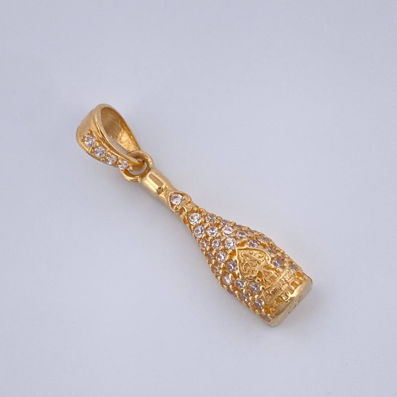 Pendant Bottle 1.45gr / 1in / 18K Gold
