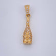Pendant Bottle 1.45gr / 1in / 18K Gold