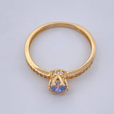 Crown Ring 1.95gr / Size 6 3/4 / 18K Gold