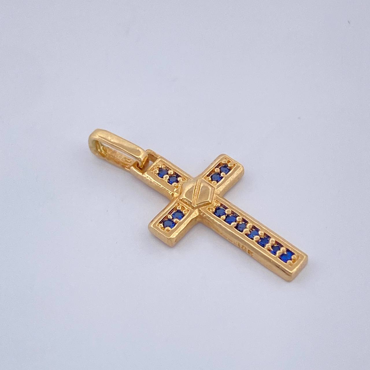 Dije Cruz Tornillo 1gr / 3/4 in / Oro Amarillo 18K &