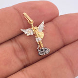San Miguel Archangel Pendant 1.85gr / 3/4 in / Three 18K Golds