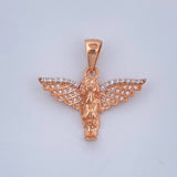 Dije Angel 2.8gr / 1 in / Dos Oros Rosa Blanco 18K &