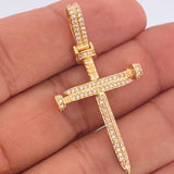 Dije Cruz Clavo 4gr / 1 3/4 in / Oro Amarillo 18K &