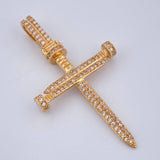 Dije Cruz Clavo 4gr / 1 3/4 in / Oro Amarillo 18K &