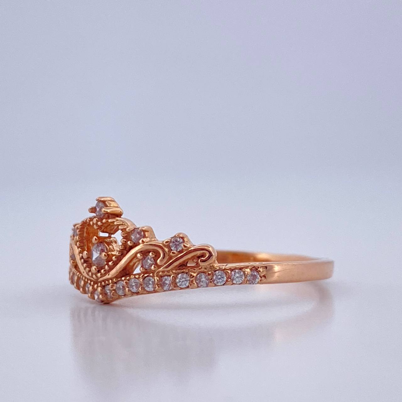 Tiara Ring 2.15gr / Size 7 / 18K Rose Gold &