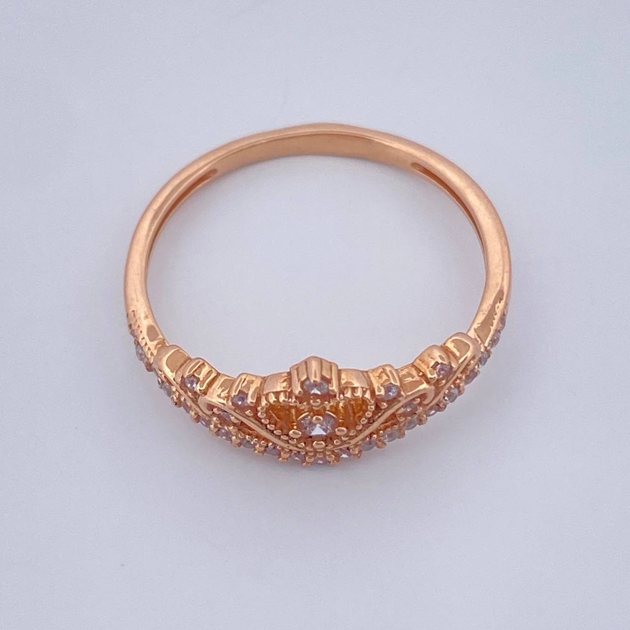 Tiara Ring 2.15gr / Size 7 / 18K Rose Gold &
