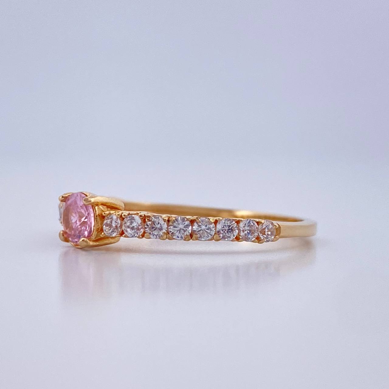 Anillo Solitario Tupido 2.05gr / T7 1/2 / Oro Amarillo 18K &