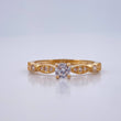 Anillo Solitario  1.8gr / T7 1/4 / Oro Amarillo 18K &