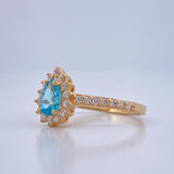 Marquise Eye Ring 2.25gr / Size 5 3/4 / 18K Gold