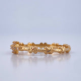 Cross Crossed Ring 1.75gr / Size 7 1/2 / 18K Gold