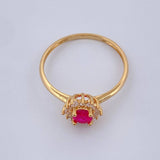 Halo Flower Ring 1.75gr / T7 / 18K Gold &