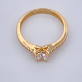Anillo Solitario Corazon 2.5gr / T6 3/4 / Oro Amarillo 18K &