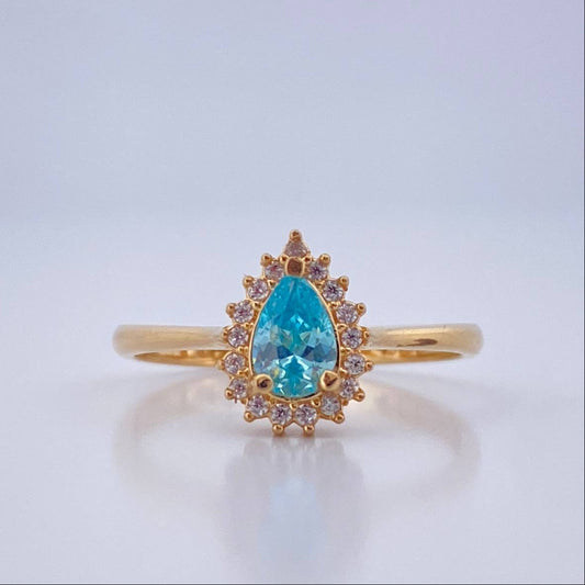 Marquise Eye Ring 2.25gr / Size 6 3/4 / 18K Gold