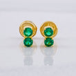 Topos Dúo Chispas 1g / in / 0.6cm Oro Amarillo 18K