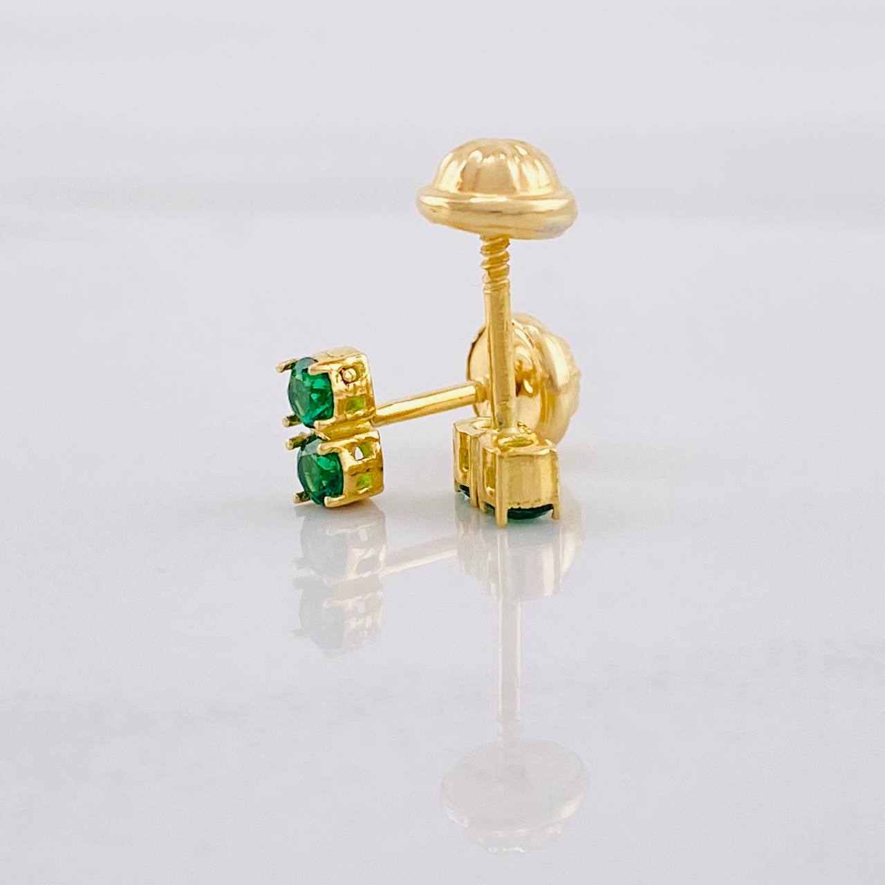 Topos Dúo Chispas 1g / in / 0.6cm Oro Amarillo 18K