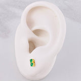 Topos Dúo Chispas 1g / in / 0.6cm Oro Amarillo 18K