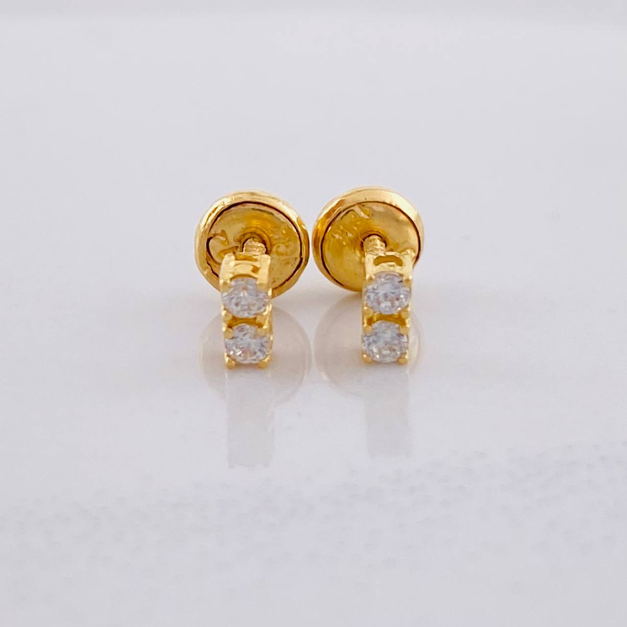 Topos Dúo Chispas 1.1g / in / 0,6cm Oro Amarillo 18K