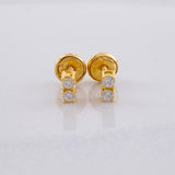 Topos Dúo Chispas 1.1g / in / 0,6cm Oro Amarillo 18K