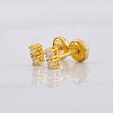 Topos Dúo Chispas 1.1g / in / 0,6cm Oro Amarillo 18K