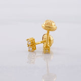 Topos Dúo Chispas 1g / in / 0.6cm Oro Amarillo 18K