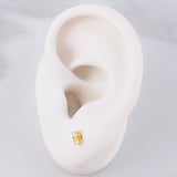 Topos Dúo Chispas 1.05g / in / 0.6cm Oro Amarillo 18K