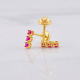 Topos Trio Chispas 0.95g / in / 0.8cm Oro Amarillo 18K