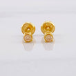 Topos Cuatro Garras 0.95g / in / 3.2mm Oro Amarillo 18K