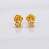 Topos Cuatro Garras 0.9g / in / 3.2mm Oro Amarillo 18K