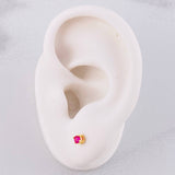 Topos Cuatro Garras 0.9g / in / 3.2mm Oro Amarillo 18K