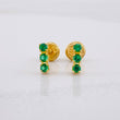 Topos Trio Chispas 0.95g / in / 0.8cm Oro Amarillo 18K