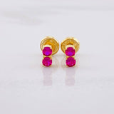 Topos Dúo Chispas 0.95g / in / 0.6cm Oro Amarillo 18K