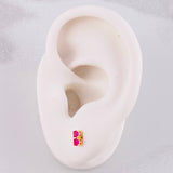 Stud Earrings Duo Chispas 1g / in / 0.6cm Yellow Gold 18K